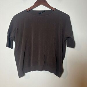 Roberto Collina Dark Brown Crew Neck Sweater